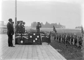 Duke of Connaught's visit [reviewing Boy Scouts - Hastings Park]