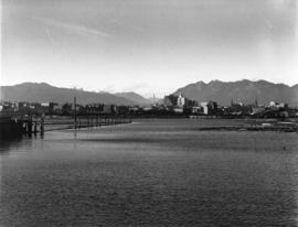 [View from 7th Avenue across False Creek towards Downtown]