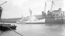 M.S. St. Roch and H.M.C.S. Labrador [at dock]