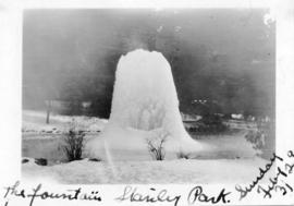 The fountain, Stanley Park, Sunday, February 3, [19]29