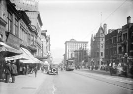 [View of Granville Street, looking north from Georgia Street]