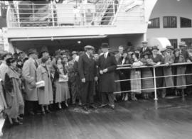 American baseball stars visit October 19 - leaving on "Empress of Japan" 20 October 1934