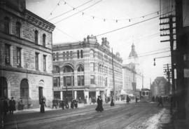 [Looking north on Granville Street from Pender Street]