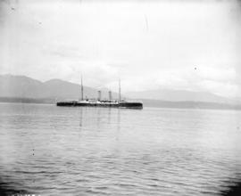 [H.M.S. "Royal Arthur" in Burrard Inlet]