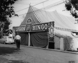 Canadian Legion Mt. Pleasant Branch 177 bingo tent on P.N.E. grounds