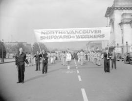 North Vancouver Shipyard Workers [in parade]