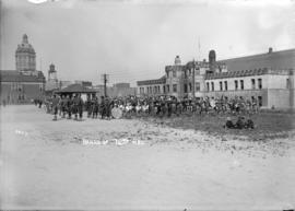 Bands of the 72nd Regiment [on the Cambie Street grounds in front of the Drill Hall, Beatty Street]