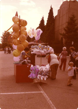 Balloon and toy vendor on grounds