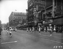 Majorettes in 1953 P.N.E. Opening Day Parade