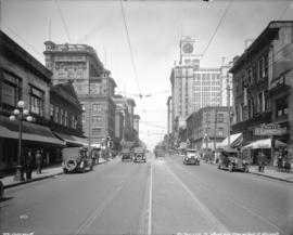 [View of Granville Street, looking north from Smithe Street]