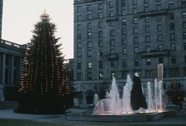 Christmas tree at Vancouver Art Gallery