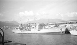 H.M.A.S. Supply Ship [at dock]