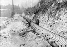 Capilano Waterworks System [laying pipes]