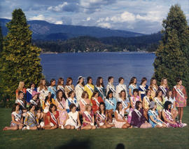 Group photograph of 1971 Miss P.N.E. Contestants