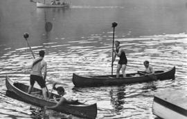 ["Tilting" in canoes in the North Arm of Burrard Inlet]