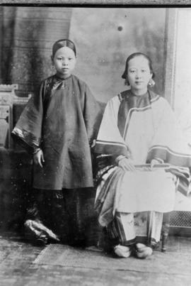 Two female members of the Yip family