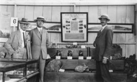 Vanc. Ex. [Vancouver Exhibition - Mayor L.D. Taylor with] Pres. Brittannia Mines and engineer [at...