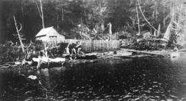 [View of the Rogers' home on Hansen Lagoon]