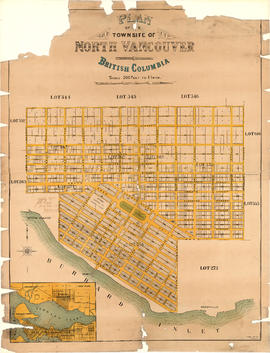 Plan of the townsite of North Vancouver