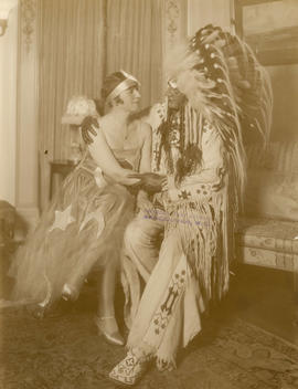 A couple in costume