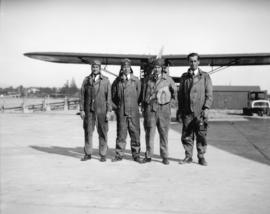 Four aviators at Jericho Beach base