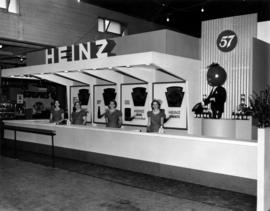 Heinz display of condiment products