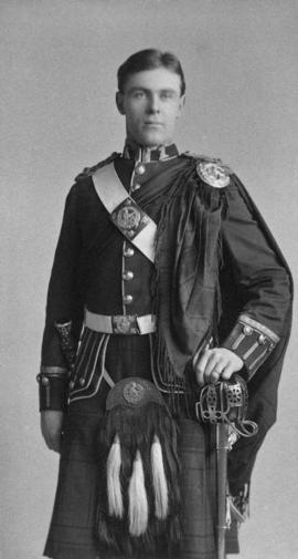 Eric W. Hamber in 48th Highlander uniform