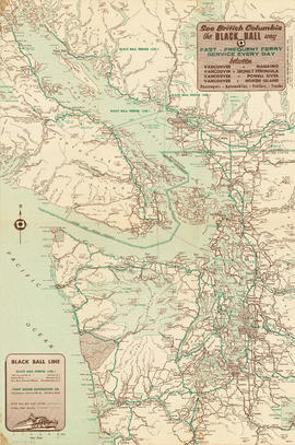Map : Puget Sound Country, Victoria, Vancouver Island and Southern British Columbia Coast : side 2