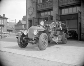 [Fire engine at Vancouver Firehall No. 1]