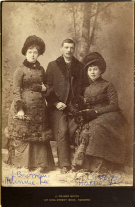 Minnie Lee and Harriet Ellen Lee (on right) with [Alexander Godfrey]