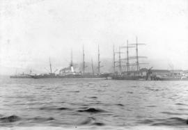 [View of Hastings Sawmill from the water]