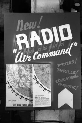 [Poster advertising the new radio program "Air Command"]