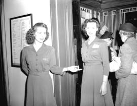 Elevator girls [at] Hudson Bay Company