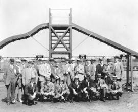 [Members of the Gyro Club at the opening of playground No. 5 in Memorial Park]