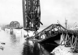 Wreckage of the Second Narrows Bridge collapse