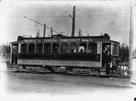 B.C. Electric Railway street car at Stanley Park loop