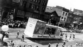 [The Jantzen and Vancouver Swimming Pool-Pleasure Pier float in the Dominion Day Parade]