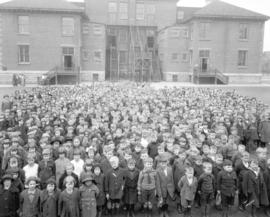 [Group portrait of students from] Lord Roberts School