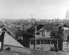 [View looking west from the 2100 block Arbutus Street]