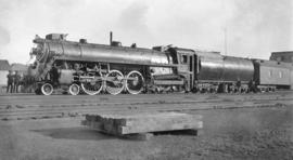 C.N.R. Steam, Pass. Eng. #5703 at Bellville