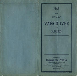Map of the City of Vancouver and suburbs : map cover
