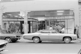 Entrance to shops at The Garage