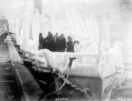 S.S. Cutch [covered in ice]