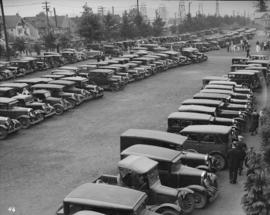 Canada Pacific Exhibition [Cars filling the parking lot]