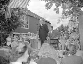 A.R.P. District No. 16 celebration [showing the] Mayor Cornett speaking