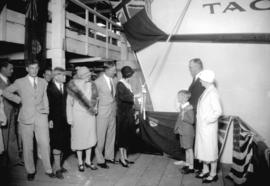 Boeing Aircraft Co. of Canada, launching of W.E. Boeing's yacht "Taconite"