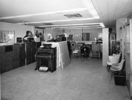 [Interior view of the main room of the City Archives, Burrard Street]