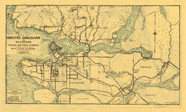 Tourists' map of Greater Vancouver : map of Greater Vancouver and environs showing principal auto...