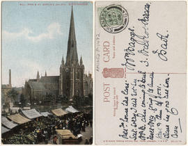 Bull ring & St. Martin's church, Birmingham.