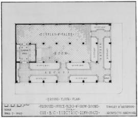 Proposed office bldg. & show rooms for the B.C. Electric Rlwy Co. Ltd. : ground floor plan